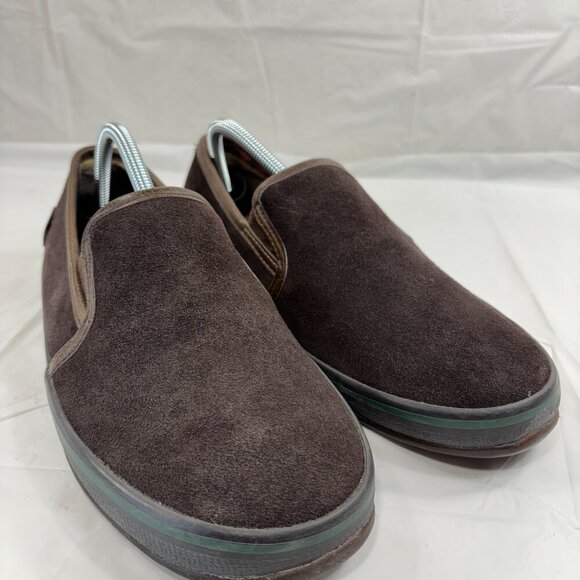 Woolrich Mens Brown Leather Slip On Loafer Shoes - Picture 2 of 14